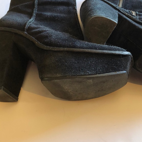 Michael Kors Platform Boots Booties 7 Suede heel - Picture 5 of 8